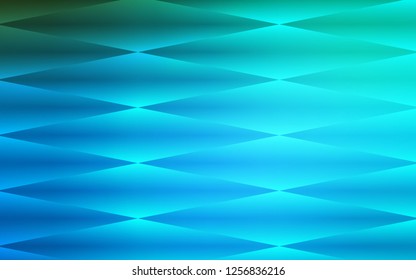 Dark BLUE vector seamless cover in polygonal style. Glitter abstract illustration with rectangular shapes. Pattern for design of fabric, wallpapers.
