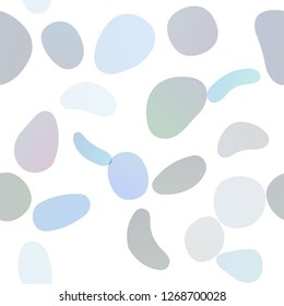 Dark BLUE vector seamless cover with circles. Modern abstract illustration with colorful water drops. Pattern for design of fabric, wallpapers.