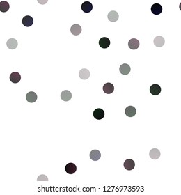 Dark BLUE vector seamless cover with spots. Blurred decorative design in abstract style with bubbles. New design for ad, poster, banner of your website.