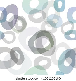 Dark BLUE vector seamless cover with circles. Illustration with set of shining colorful abstract circles. Trendy design for wallpaper, fabric makers.