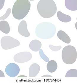 Dark BLUE vector seamless cover with circles. Illustration with set of shining colorful abstract circles. Pattern for trendy fabric, wallpapers.