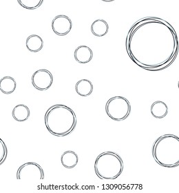 Dark BLUE vector seamless cover with spots. Blurred decorative design in abstract style with bubbles. Template for business cards, websites.