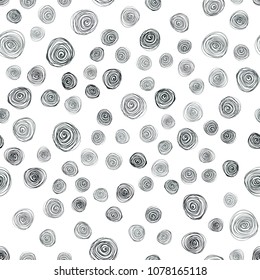 Dark BLUE vector seamless doodle blurred pattern. Shining colored illustration with flowers in doodle style. Completely new design for your business.
