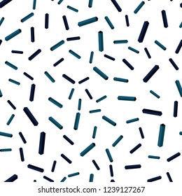 Dark BLUE vector seamless, isometric background with straight lines. Shining colored illustration with sharp stripes. Template for business cards, websites.