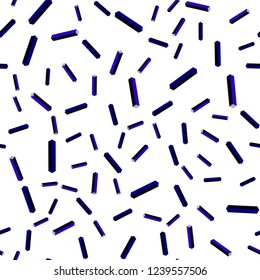 Dark BLUE vector seamless, isometric background with straight lines. Shining colored illustration with sharp stripes. Texture for window blinds, curtains.