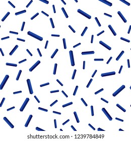 Dark BLUE vector seamless, isometric template with repeated sticks. Modern geometrical abstract illustration with Lines. Design for wallpaper, fabric makers.