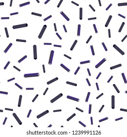 Dark BLUE vector seamless, isometric cover with stright stripes. Glitter abstract illustration with colorful sticks. Template for business cards, websites.