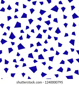 Dark BLUE vector seamless, isometric layout with lines, triangles. Illustration with set of colorful triangles. Texture for window blinds, curtains.