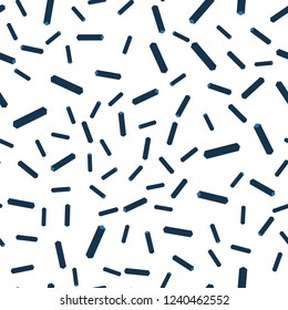 Dark BLUE vector seamless, isometric cover with stright stripes. Lines on blurred abstract background with gradient. Texture for window blinds, curtains.