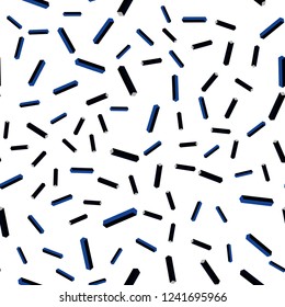 Dark BLUE vector seamless, isometric texture with colored lines. Lines on blurred abstract background with gradient. Design for wallpaper, fabric makers.