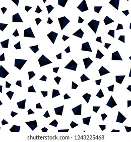 Dark BLUE vector seamless, isometric pattern with polygonal style. Abstract gradient illustration with triangles. Pattern for trendy fabric, wallpapers.