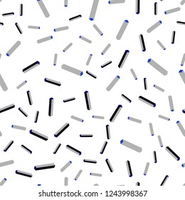 Dark BLUE vector seamless, isometric template with repeated sticks. Blurred decorative design in simple style with lines. Pattern for design of fabric, wallpapers.