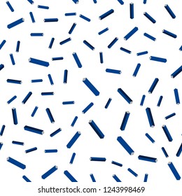 Dark BLUE vector seamless, isometric cover with stright stripes. Modern geometrical abstract illustration with Lines. Template for business cards, websites.