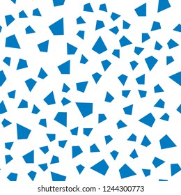 Dark BLUE vector seamless, isometric backdrop with lines, triangles. Decorative design in abstract style with triangles. Pattern for trendy fabric, wallpapers.