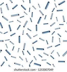 Dark BLUE vector seamless, isometric layout with flat lines. Lines on blurred abstract background with gradient. Pattern for trendy fabric, wallpapers.