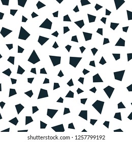 Dark BLUE vector seamless, isometric pattern with polygonal style. Decorative design in abstract style with triangles. Template for business cards, websites.