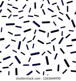 Dark BLUE vector seamless, isometric background with straight lines. Shining colored illustration with sharp stripes. Design for wallpaper, fabric makers.