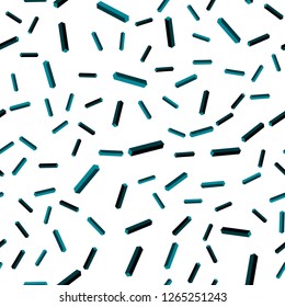Dark BLUE vector seamless, isometric background with straight lines. Shining colored illustration with sharp stripes. Pattern for design of fabric, wallpapers.