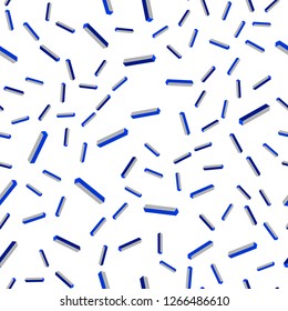 Dark BLUE vector seamless, isometric texture with colored lines. Lines on blurred abstract background with gradient. Design for wallpaper, fabric makers.