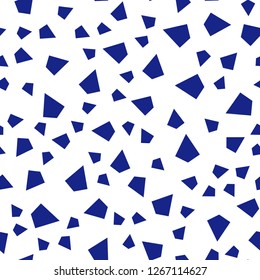 Dark BLUE vector seamless, isometric backdrop with lines, triangles. Beautiful illustration with triangles in nature style. Design for wallpaper, fabric makers.