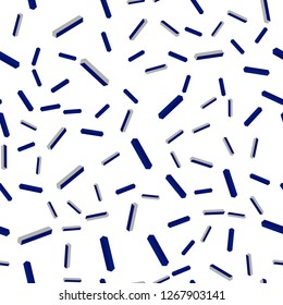 Dark BLUE vector seamless, isometric background with straight lines. Shining colored illustration with sharp stripes. Design for wallpaper, fabric makers.