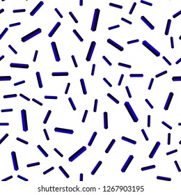 Dark BLUE vector seamless, isometric layout with flat lines. Colorful shining illustration with lines on abstract template. Design for wallpaper, fabric makers.