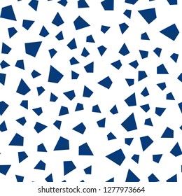 Dark BLUE vector seamless, isometric backdrop with lines, triangles. Modern abstract illustration with colorful triangles. Pattern for design of fabric, wallpapers.