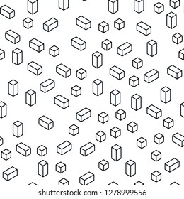 Dark BLUE vector seamless, isometric backdrop with rhombus. Modern abstract illustration with colorful rectangles. Template for business cards, websites.