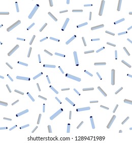 Dark BLUE vector seamless, isometric pattern with sharp lines. Lines on blurred abstract background with gradient. Design for wallpaper, fabric makers.