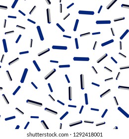 Dark BLUE vector seamless, isometric background with straight lines. Lines on blurred abstract background with gradient. Design for wallpaper, fabric makers.