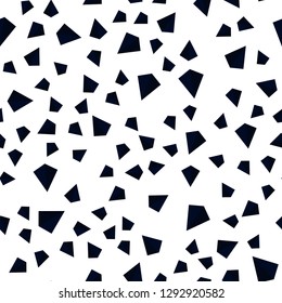 Dark BLUE vector seamless, isometric template with crystals, triangles. Modern abstract illustration with colorful triangles. Template for business cards, websites.
