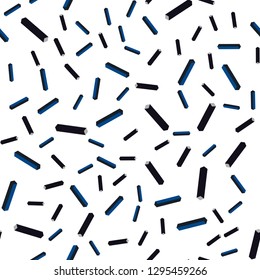 Dark BLUE vector seamless, isometric pattern with sharp lines. Modern geometrical abstract illustration with Lines. Design for textile, fabric, wallpapers.