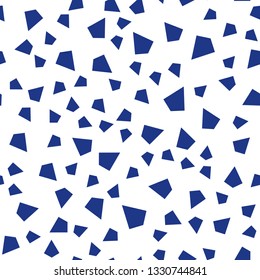 Dark BLUE vector seamless, isometric layout with lines, triangles. Glitter abstract illustration with triangular shapes. Template for business cards, websites.