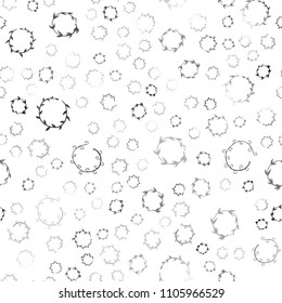 Dark BLUE vector seamless layout with circle shapes. Illustration with set of shining colorful abstract circles. Pattern can be used for beautiful websites.