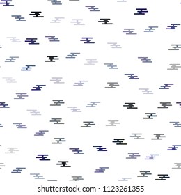 Dark BLUE vector seamless layout with flat lines. Shining colored illustration with narrow lines. The pattern can be used as ads, poster, banner for commercial.