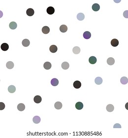 Dark BLUE vector seamless layout with circle shapes. Modern abstract illustration with colorful water drops. The pattern can be used for beautiful websites.