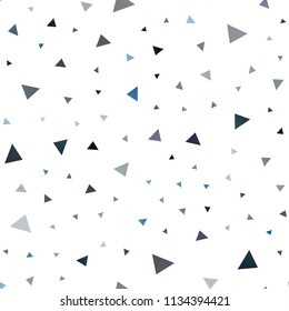 Dark BLUE vector seamless layout with lines, triangles. Abstract gradient illustration with triangles. Pattern can be used for websites.
