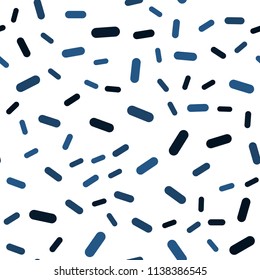 Dark BLUE vector seamless layout with flat lines. Decorative shining illustration with lines on abstract template. Pattern for your busines websites.