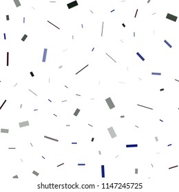 Dark BLUE vector seamless layout with lines, rectangles. Beautiful illustration with rectangles and squares. Modern template for your landing page.