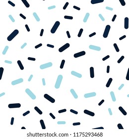 Dark BLUE vector seamless layout with flat lines. Blurred decorative design in simple style with lines. Smart design for your business advert.