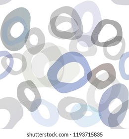 Dark BLUE vector seamless layout with circle spots. Colorful illustration with blurred circles in nature style. Template for business cards, websites.