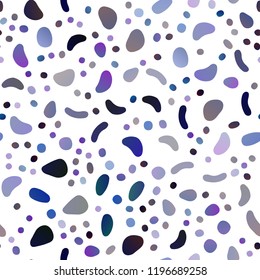 Dark BLUE vector seamless layout with circle spots. Modern abstract illustration with colorful water drops. Trendy design for wallpaper, fabric makers.