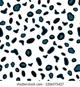 Dark BLUE vector seamless layout with circle shapes. Blurred decorative design in abstract style with bubbles. Pattern for design of window blinds, curtains.