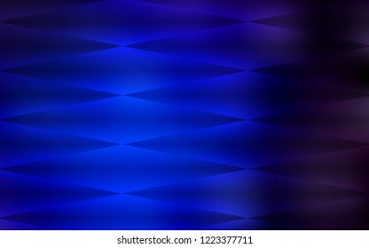 Dark BLUE vector seamless layout with lines, rectangles. Beautiful illustration with rectangles and squares. Trendy design for wallpaper, fabric makers.