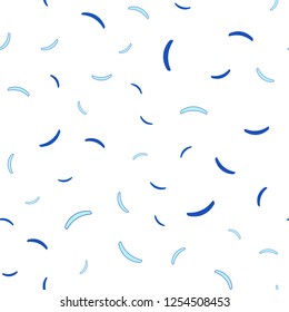 Dark BLUE vector seamless layout with curved lines. Colorful geometric sample with gradient lines.  Template for cell phone screens.