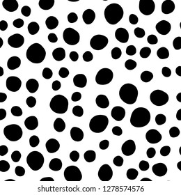 Dark BLUE vector seamless layout with circle spots. Abstract illustration with colored bubbles in nature style. Pattern for design of fabric, wallpapers.