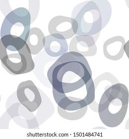 Dark BLUE vector seamless layout with circle spots. Colorful illustration with blurred circles in nature style. Trendy design for wallpaper, fabric makers.