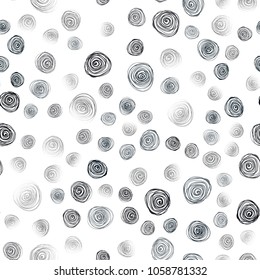 Dark BLUE vector seamless natural abstract background. Modern geometrical abstract illustration with flowers. Pattern for colorful books and pages for kids.