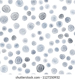 Dark BLUE vector seamless natural abstract template. Brand-new colored illustration in blurry style with flowers. The best blurred design for your business.