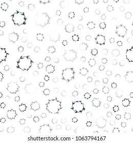 Dark BLUE vector seamless  pattern with spheres. Modern abstract illustration with colorful water drops. Pattern can be used as texture of wallpapers.
